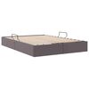vidaXL Storage Bed with Mattress Grey 140 x 190 cm Faux leather