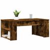 vidaXL Coffee Table Smoked Oak 102x55x42 cm Engineered Wood