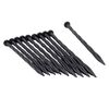 Nature Ground Spikes 10 pcs 20 cm Black