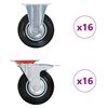 vidaXL 32 pcs Casters 125 mm