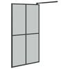 vidaXL Walk-in Shower Screen 100x195cm Dark Tempered Glass