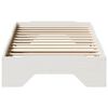 vidaXL Bed Frame No Mattress Stackable White 80x200 cm Solid Wood