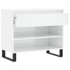 vidaXL Shoe Cabinet High Gloss White 70x36x60 cm Engineered Wood