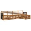 vidaXL Outdoor Sofa Set 5 pcs Natural