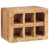 vidaXL Wine Rack Wall-mounted Brown 44 x 30 x 35 cm Solid mango wood