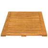 vidaXL Bath Mat Plain Brown 80 x 50 cm Wood
