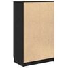 vidaXL Shoe Cabinet Black Oak 59 x 35 x 100 cm Engineered Wood