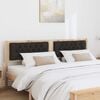 vidaXL Headboard Other Brown and black 160 cm Solid pine wood