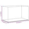 vidaXL Display Box Transparent 31x17x19 cm Acrylic