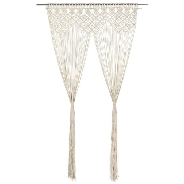 vidaXL Macrame Curtain 140x240 cm Cotton