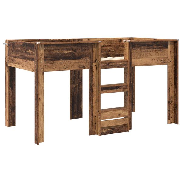 vidaXL Bunk Bed for Kids Old Wood 100 x 200 cm Engineered wood