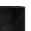 vidaXL Book Cabinet Black Oak 80x30x189 cm Engineered Wood