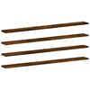 vidaXL Wall Shelves 4 pcs Smoked Oak 100x10x1.5 cm Engineered Wood