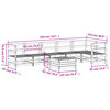 vidaXL 7 Piece Garden Sofa Set Solid Wood Douglas Fir