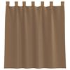 vidaXL Voile Curtains with Loops 2 pcs Light Brown 140x140 cm