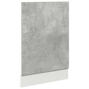 vidaXL Dishwasher Panel "Lyon" Concrete Grey 45x3x67 cm