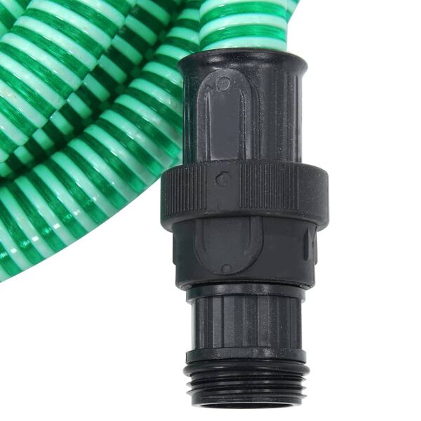 vidaXL Suction Hose with PVC Connectors Green 1" 10 m PVC