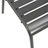 vidaXL 7 Piece Outdoor Dining Set Steel Dark Grey