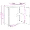 vidaXL Kitchen Storage with Shelf White 90 x 50 x 92 cm Steel