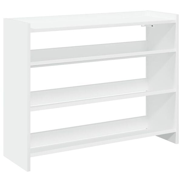 vidaXL Shoe Rack White 80x25x62 cm Engineered Wood
