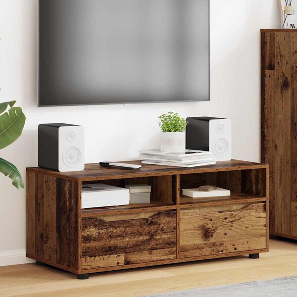 vidaXL TV Cabinet Old Wood 100 x 48 x 43 cm Engineered Wood