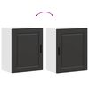 vidaXL Kitchen Wall Cabinet&nbsp;Porto Black Engineered Wood