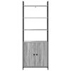 vidaXL Book Cabinet Grey Sonoma 60 x 24 x 161 cm Engineered Wood