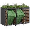 vidaXL Wheelie Bin Storage for 3 Bins Anthracite 204 x 77.5 x 121.5 cm