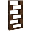 vidaXL Book Cabinet/Room Divider Brown Oak 100x24x188 cm