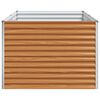 vidaXL Garden Raised Bed 195 x 100 x 68 cm Galvanised Steel