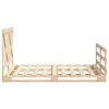 vidaXL Bed Frame without Mattress with Headboard 160x200 cm Solid Wood