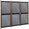 vidaXL 3-Panel Room Divider Black 210x170 cm