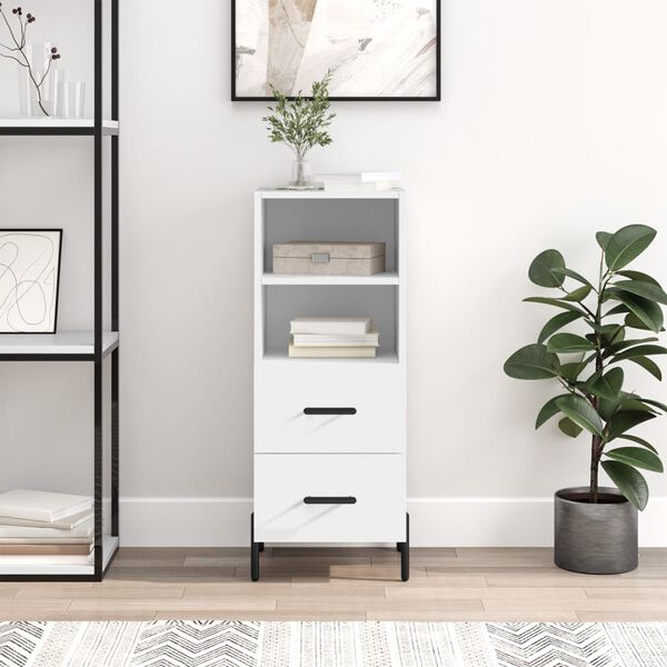 vidaXL Sideboard White 34.5x34x90 cm Engineered Wood