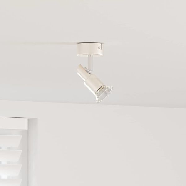 vidaXL Ceiling Spotlight with Spotlights Nickel 8 x 8 x 10.5 cm Steel