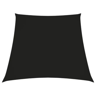 vidaXL Sunshade Sail Oxford Fabric Trapezium 4/5x4 m Black