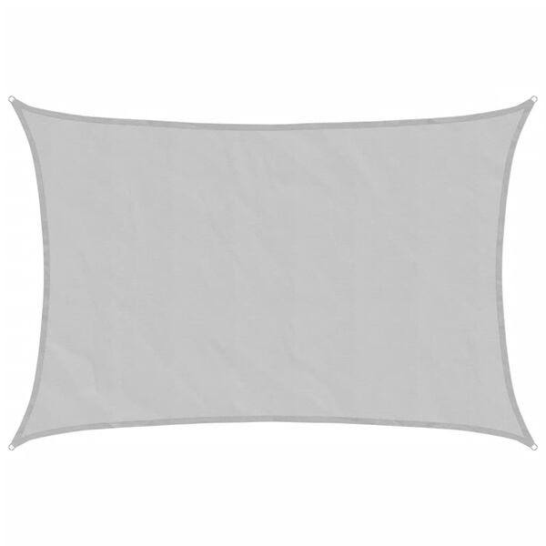vidaXL Sun Shade Sail Light Grey 5x3.5 m 100% Polyester Oxford