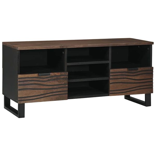 vidaXL TV Units with Drawer Walnut 100 x 33 x 46 cm Engineered wood