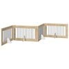vidaXL Foldable Dog Gate with Stands 4 pcs Sonoma Oak 401 cm