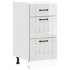 vidaXL Kitchen Base Cabinet "Lucca" High Gloss White Engineered Wood