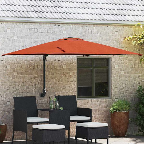 vidaXL Garden Parasol Terracotta 248.5 x 247.5 x 160 cm