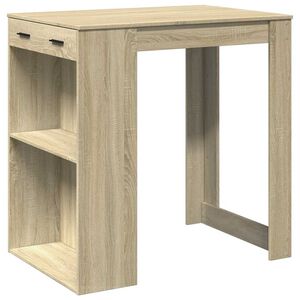vidaXL Bar Table Sonoma Oak 102x70x103.5 cm Engineered Wood