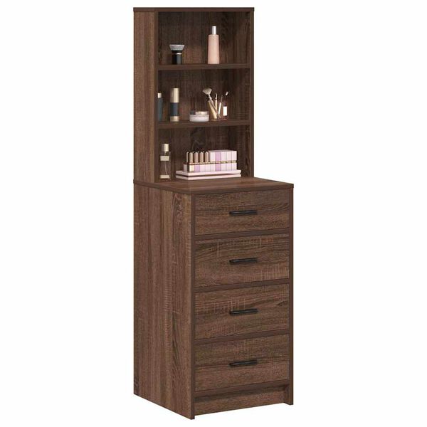 vidaXL Highboard Brown oak 40 x 41 x 135 cm Engineered wood