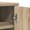 vidaXL Shoe Cabinet Sonoma Oak 60x35x92 cm Engineered Wood