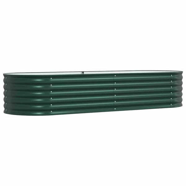 vidaXL Garden Raised Bed Green 240 x 80 x 44 cm Steel