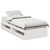 vidaXL Day Bed without Mattress White 80x200 cm Solid Wood Pine