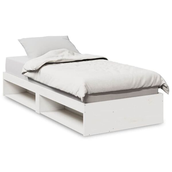 vidaXL Day Bed without Mattress White 80x200 cm Solid Wood Pine
