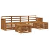 vidaXL Outdoor Sofa Set 6 pcs Natural