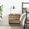 vidaXL Nightstand Artisan Oak 45 x 34 x 44 cm Engineered Wood