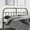 vidaXL Metal Replace Headboard Black 150 cm