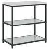 vidaXL Kitchen Storage Set with Shelf 2 pcs Silver Galvanised Steel